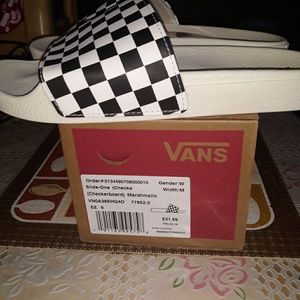 Vans slide sandals checkboard